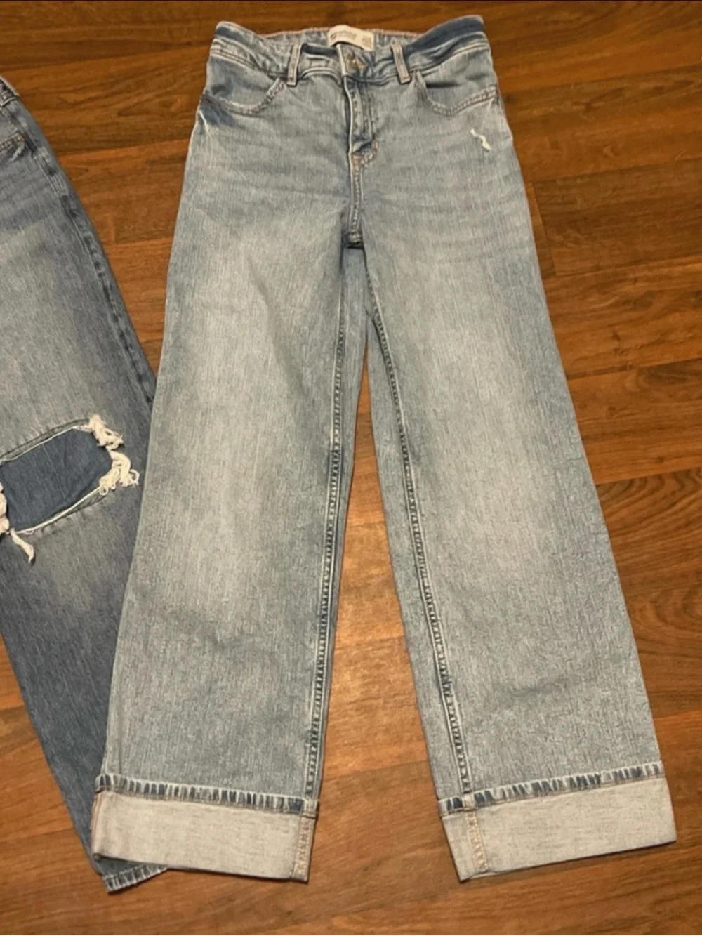 Abercrombie Kids Girls Jeans Size 11/12 Wide Leg Baggy
